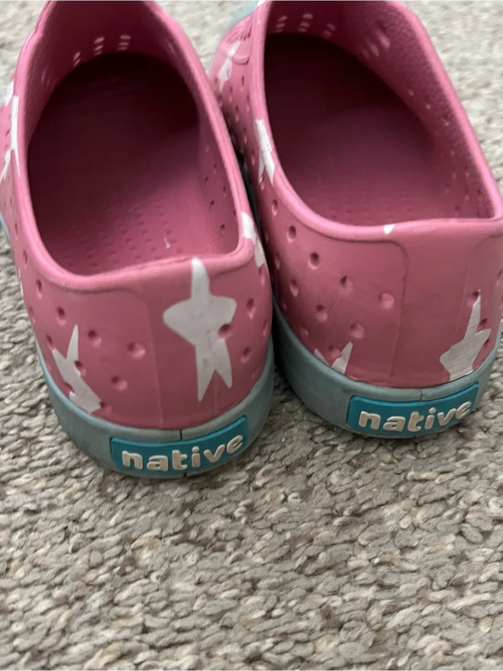 Native Kids Pink Star Water Shoes Size 1